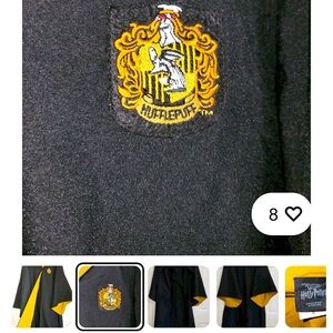 Hufflepuff Black and Yellow Robe 2XL new